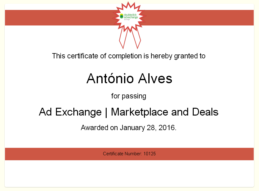 ad Exchange marketplace Exam